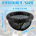 1PC Fish Feeding Ring - Floating Aquarium Feeder & Betta Fish Tank Ring, Black 2.63' 'Feeding Circle for Fish Tank Decor - Floating Betta Hammock & Fish Feeding Station Floating Hammock Shrimp Shelter