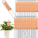 50 Pieces Metal Plant Labels 11.8 Inch Copper Metal Plant Tags Garden Label Markers Outdoor Planting Garden Markers for Plants Vegetables Herb Seedlings Flowers(Copper)