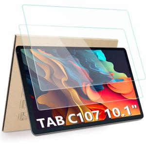 2-Pack Screen Protector Compatible with URAO 2024 10.1" Android Tablet, [HD Clarity] [9 Hardness] [Anti-Scratch] Tempered Glass Replacement for URAO C107 10.1"/ Higrace C107 10.1"