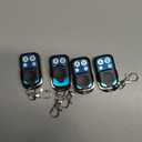 433mhz Copy Type Key Fob, Motorcycle Handlebar Garage Door Opener, 4pcs Universal Gate Garage Door Remote Control Key Fob or Car Garage Door Gate