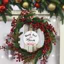 3 x World's Best Gram Christmas Mothers Day Birthday Ceramic Ornaments Gifts for Gram Grandma from Grandkids Grandson Granddaughter, Grandma Christmas Tree Haning Ornaments Decorations, 3x3In