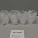 US Acrylic Optix Plastic Reusable Drinking Glasses (Set of 8) 14oz Rocks Cups in Clear | BPA-Free Tumblers, Made in USA | Top-Rack Dishwasher Safe