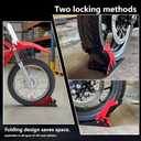 Electric Dirt Bike Wheel Chock MotorcycleTrailer Stand 1800 lb Universal for 8"-21" Ebike for CRF TTR KLX 110 PW CRF KX 50 85 Surron Sur ron Light Bee S/X LBX X260 TTR 125 90 230 Adjustable