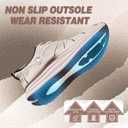 Men's Orthopedic Road Running Shoes: Comfortable Casual Arch Support Plantar Fasciitis Orthotic Sport Sneakers, Supportive Athletic Tennis Working Walking Shoes for Foot Heel and Pain Relief (11.5, W2-beige)