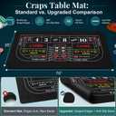 Craps Table Top Game Set, Black