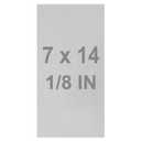 6061 T651 Aluminum Sheet Metal 7 x 14 x 1/ 8 (0.125”) Inch Flat Plain Aluminum Plate Covered with Protective Film, Heat Treatable Rectangle 3MM Aluminum Metal Plate for Industrial