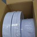 PULOTE 100PCS White Plastic Plates Disposable - Heavyweight 50 White Dinner & 50 Dessert/Salad Plates for Wedding, Party