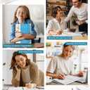 2026 Planner, Weekly and Monthly Calendar Planner from January 2026 - December 2026, 8.5" x 11" Hardcover Leather Hourly Appointment Book with Tabs, Spiral Daily Planners for College School Work Home, Sky Blue (A4)