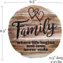 Spoontiques - Garden Dcor - Family Stepping Stone - Decorative Stone for Garden (Family Never Ends)