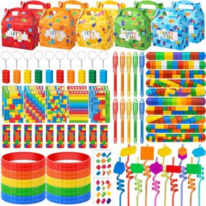 DMIGHT 90PCS Building Block Birthday Party Favors Supplies Birthday decorations Goodie Bag Stuffer Kids Boys Toy Gifts Christmas Carnival Classroom Prize
