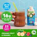 Orgain Organic Nutritional Vegan Protein Shake, Smooth Chocolate - 16g Plant Based Protein, Meal Replacement, 22 Vitamins & Minerals, Fruits & Vegetables, Gluten Free, Non-GMO, 11 Fl Oz (Pack of 12) (EXP 07/30/26)
