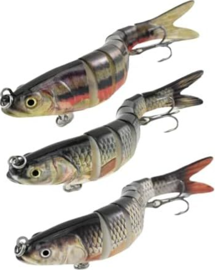 Pack of 2 UOZAZE Floating Swimbait Catfish Swimbait, Glide Bait for bass, Herring Lifelike Jointed swimbait for Bass Muskellunge Salmon Trout Walleye, Fast Sinking Bass Fishing Lure Pack of 2 UOZAZE Floating Swimbait Catfish Swimbait, Glide Bait for bass, Herring Lifelike Jointed swimbait for Bass Muskellunge Salmon Trout Walleye, Fast Sinking Bass Fishing Lure