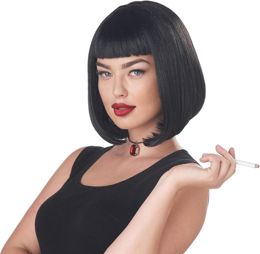 California Costumes Womens 90'S Pulp Film Icon Wig Black