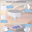 Mens Reusable Incontinence Underwear with Urine Bag Washable Protective Briefs for Mens Incontinence L