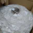 KCO Lighting Nordic Feather Pendant Light 23.6" Feather Hanging Light Fixture Romantic Feathers Ceiling Lamp for Girls Room Living Room Bedroom Decoration (60cm/23.6'')