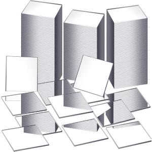 Jetec Mini Size Square Mirror Tiles Adhesive Small Square Craft Mirror Tiles for Crafts and DIY Projects Supplies(2 Inch,100 Pcs)