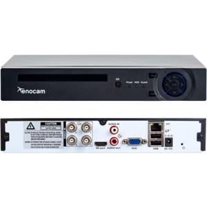 4CH 1080N Hybrid 5-in-1 AHD DVR (1080P NVR+1080N AHD+960H Analog+TVI+CVI) Standalone DVR CCTV Surveillance Security System Video Recorder Motion Detection Hard Drive not Included