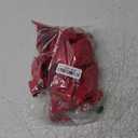 Double Pack 20X10 Inch Oversized Red Burlap Bows Farmhouse Christmas Tree Topper & All-Weather Wreaths Decor, Heavy Duty Gift Wrapping Accents for Front Door/Cabinet (Red)