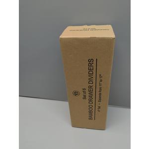 6 Pack Drawer Dividers 6 Inch High, 11-17" Adjustable Bamboo Organizers Large Expandable Drawer Separators for Cloths, Dresser, Bedroom, Bathroom, Baby Drawer, Office & Kitchen Utensils (White)