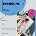 PPD Glossy Photo Paper for Inkjet Printer, 5 x 7" Premium Quality Printable Sheets for Custom Picture, Professional Photographic Instant Dry For with Normal, Dye or Pigment Ink (100 Pack/280 gsm)