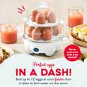 Dash Deluxe Egg Cooker - Boiler, Poacher & Steamer - Includes Measuring & Recipe Guide - Dishwasher Safe - BPA Free - Holds 12 Eggs, White
