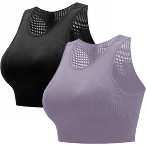 Sports Bras Pack for Women-Padded Bra Running Yoga Fitness Casual Wear Bra Breathable Quick Drying Vest Style