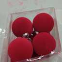 Wironlst Velvet Ornaments for Christmas Tree, 3 Style Flocked Matte Velvet Christmas Ball Ornaments, Shatterproof Decor for Xmas Tree Wedding Holiday Party Home (3.15" 16pcs Red)