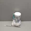 Meoky 40 oz Glow in the Dark Tumbler with Handle and Straw, Tumbler with Lid and Straw, Insulated Stainless Steel Travel Mug, 100% Leak-proof, Keeps Cold for 34 Hours (Sea Life)