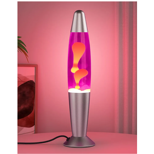 Pink LED Motion Lamp for Adults and Kids, Liquid Motion Lamps with Yellow Wax Flows, Nigh Light Lamp Home Office Room Decor Great Gift for Women and Girls