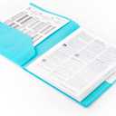 Smead 10-Pocket Organizer, Letter Size, 2 per Pack, 1 Each of Dark Blue and Teal (89204)