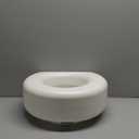 Lumex Raised Toilet Seat, 4.5" Riser, Non-Locking, Fits Most Toilets