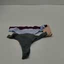 BAMBOO COOL Women's Thongs No Show Underwear Mid Waisted Seamless Pantie Tagless 6 Pack (Large)