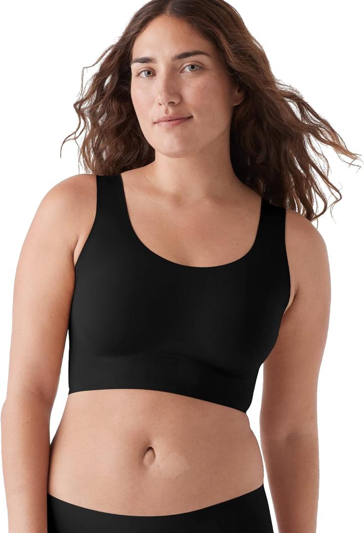 True & Co Women's True Body Lift Scoop Neck Bra ((Large) 36-38A/D, Black)