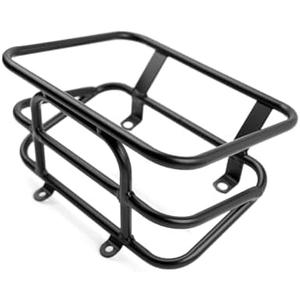 Mokuo Motorcycle Front Luggage Rack with Cargo Box in Heavy Iron Material Comaptible with Yamaha Zuma 125 2023,Black Color