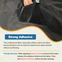 KING MOUNTAIN Self Adhesive Nylon Fabric Repair Tape, 463 Inches, Quick Down Jacket Repair Patch, Waterproof Outdoor Gear Patch Kit for Tent,Backpacks,Umbrella, Gloves, Sleeping Bag (Red)