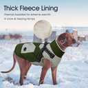 IECOii Dog Coat for Large Dogs Waterproof Dog Winter Jacket with Harness Built in, Orange - XXLarge, Thermal Warm Fleece Lined, Reflective Dogs Jackets for Cold Weather Camping, Hiking, Pitbull