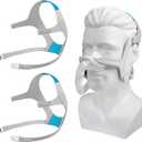2-Pack Headgear for AirFit N20/ AirTouch N20 CPAP Masks - Replacement Straps for Air Fit N20 Accessories, Included 2PCS Headgear Straps and 4PCS Clips