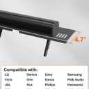 Soundbar Mount, No Drilling Steel TV Top Shelf Fits Most of Sound Bars Up to 15 Lbs, Universal Sound Bar TV Mount Bracket, Sound Bar Stand Compatible with Samsung, Sony, LG,Bose, 33.8x4.7inch