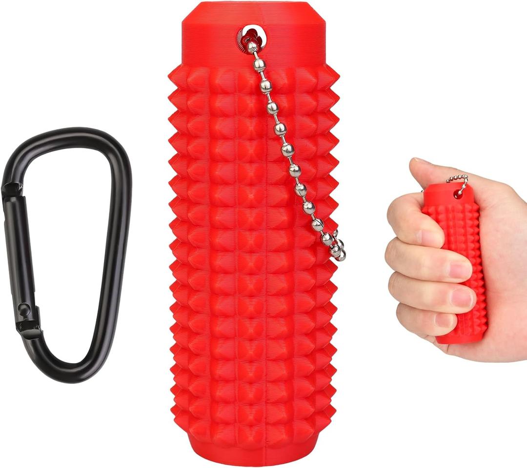 Little Ouchies Spiky Fidget  Portable Anxiety Relief Toy for Adults Stress Pain Stim Sensory Tool with Quiet Design | Novelty Gift (Red)