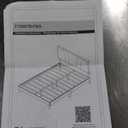 Novilla Full Size Bed Frame with Adjustable Headboard Platform Full Bed Frame with Linen Fabric Upholstered Headboard, No Box Spring Needed, Noise-Free, Wooden Slats Support, Easy Assembly, Beige