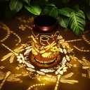 Dragonfly Gifts for Women Solar Lantern Dragonfly Decor Birthday Gifts for Women Mom Grandma Sister Friend Mothers Day Gifts Garden Decor Metal Solar Lights Outside Decor for Backyard Patio Deck Porch