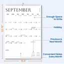 SUNEE 2026-2027 Wall Calendar Large 22.75"x15.5", 21 Month July Calendar (Ends March 2028), Vertical Extra Large, White Minimalism