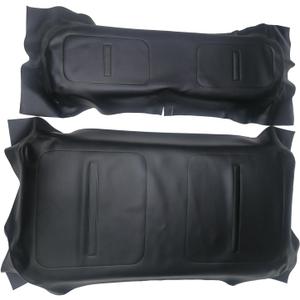 for EZGO Medalist TXT1994-2013 Golf Cart Front Seat Cover and Backrest Leather Replacement (Thermoformed/OEM Match) (Black)