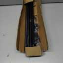 2 Pack Black Curtain Rods for windows 32 to 62 inch, 5/8 inch Splicing Heavy Duty Metal Curtain Rod Set with Brackets