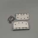 3 Pack goldenwarm Satin Nickel 4'' Door Hinges for Exterior Doors Ball Bearing Door Hinges 4in x 4in with 5/8'' Radius Corners, Heavy-Duty, 304 Stainless Steel