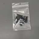 Lewufe String Lights Hanger Hooks, Stainless Steel Lights Clips, Outdoor Screw Hooks for Christmas Party Easy Release Wire and Fairy Led Lights, 20 Packs - Black