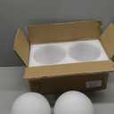 Retisee 2 Pcs 6 Inch Glass Lamp Shade Replacement Milky White Glass Globes Shade Frosted 2.67 Inches Fitter Opening Lighting Fixture Replacement Light Bulb Cover