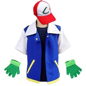 Cosplay Costume for Adult Kids,Halloween Hoodie,Jacket Gloves Hat Sets for Trainer (140 for 8-10T)