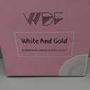 WDF 60pcs Gold Plastic Dinner Plates -10.25inch Baroque White and Gold Plates Fancy Heavy Duty Plastic Plates for Upscale Christmas & Wedding & Birthday