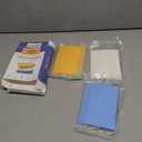 Extra Large Dish Sponges Kitchen for Cleaning, Natural Cellulose Sponges Reusable and Biodegradable, Non Scratch Sponge for Dishes Household Use (3-Pack) (Yellow / White / Blue)